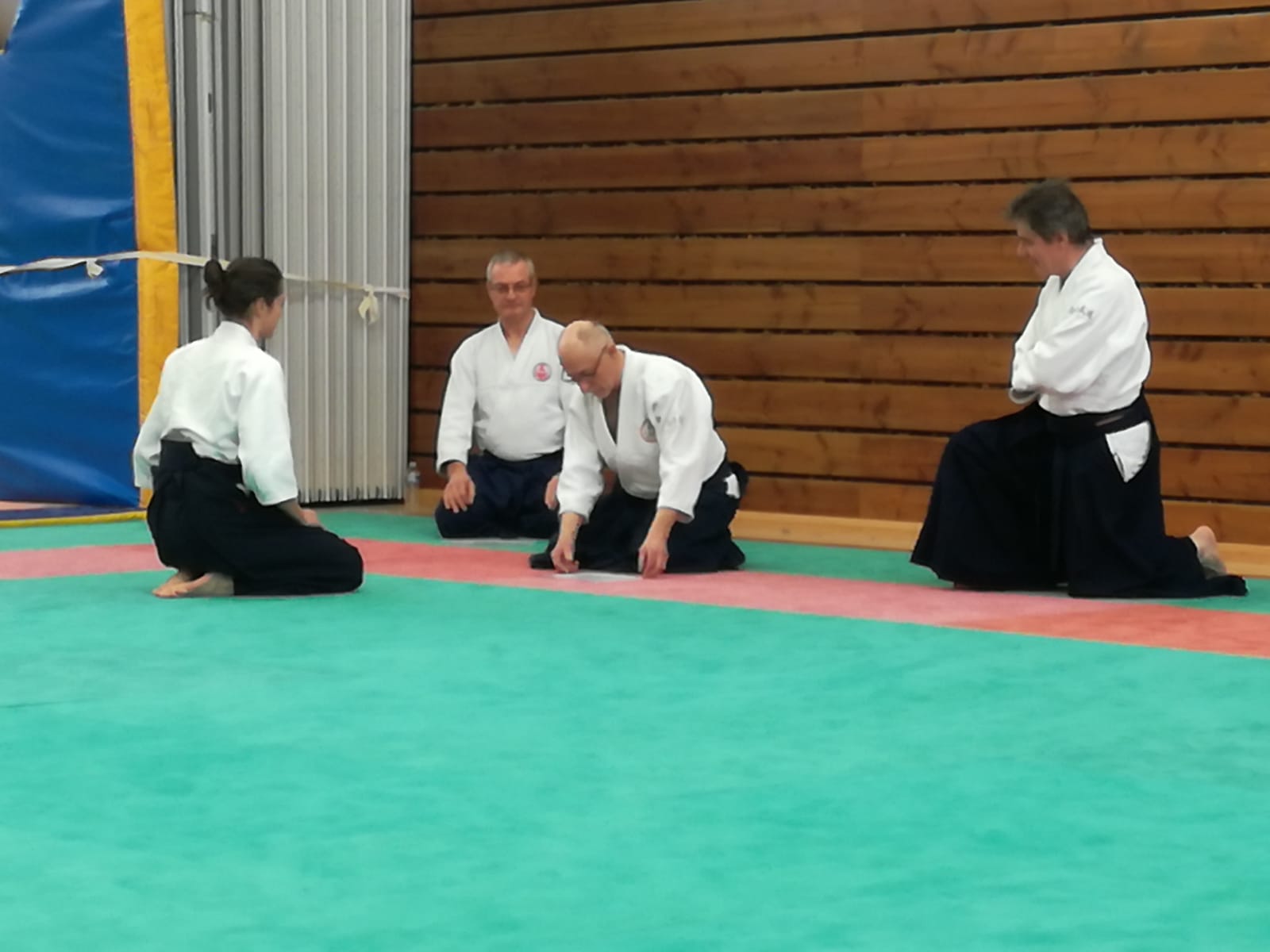 Remise du Monitorat de Katori Shinto Ryu à Béatrice par Maitre Floquet