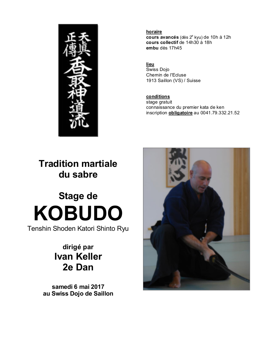 17 05 06 affiche stage kobudo ivan saillon