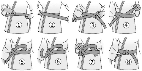 Comment faire son noeud de ceinture Obi