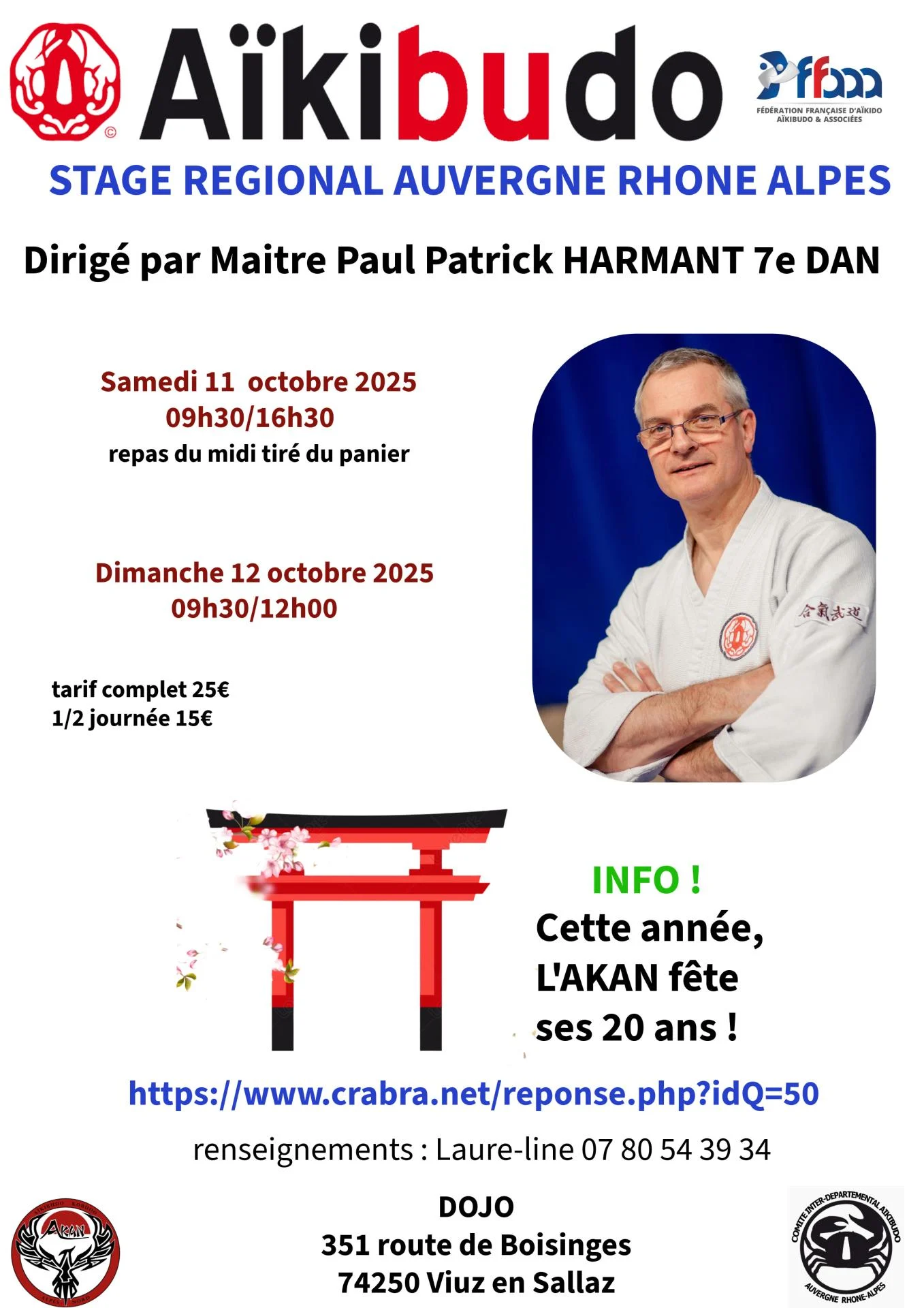 Stage regional octobre 2025